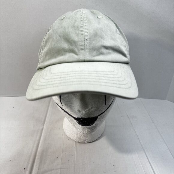 VTG J Crew Oarsman 6 Panel Cap Hat Adjustable Leather Strap Made in USA Green - Picture 1 of 13